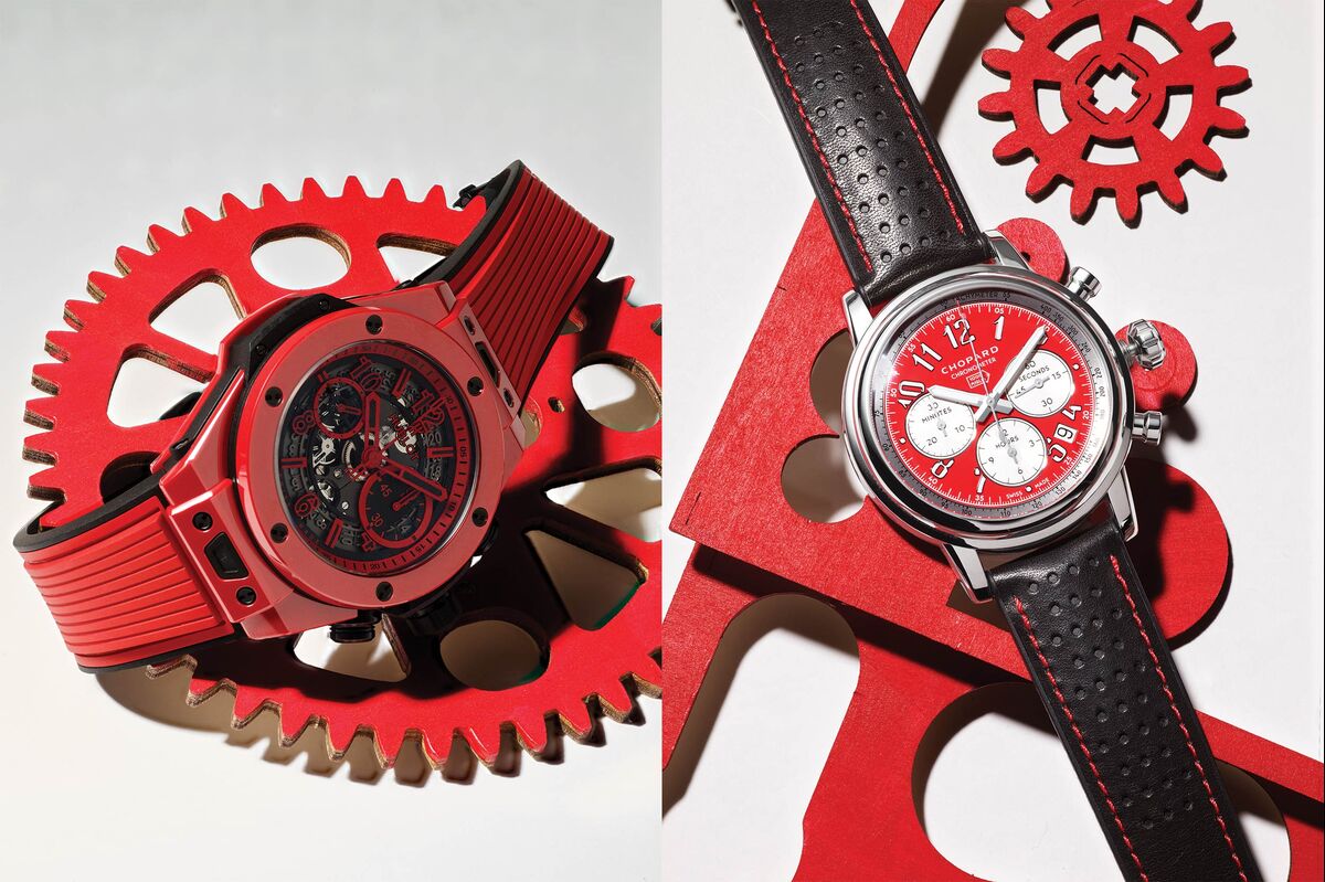 Red Watches Evoking Lamborghinis, Lipstick Light Fire on Wrists - Bloomberg