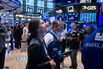 Traders On The Floor Of The New York Stock Exchange As US Stocks Trade Steady as Traders Assess Earnings, Tariff Risk