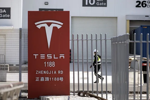 Tesla’s Gigafactory in Shanghai.