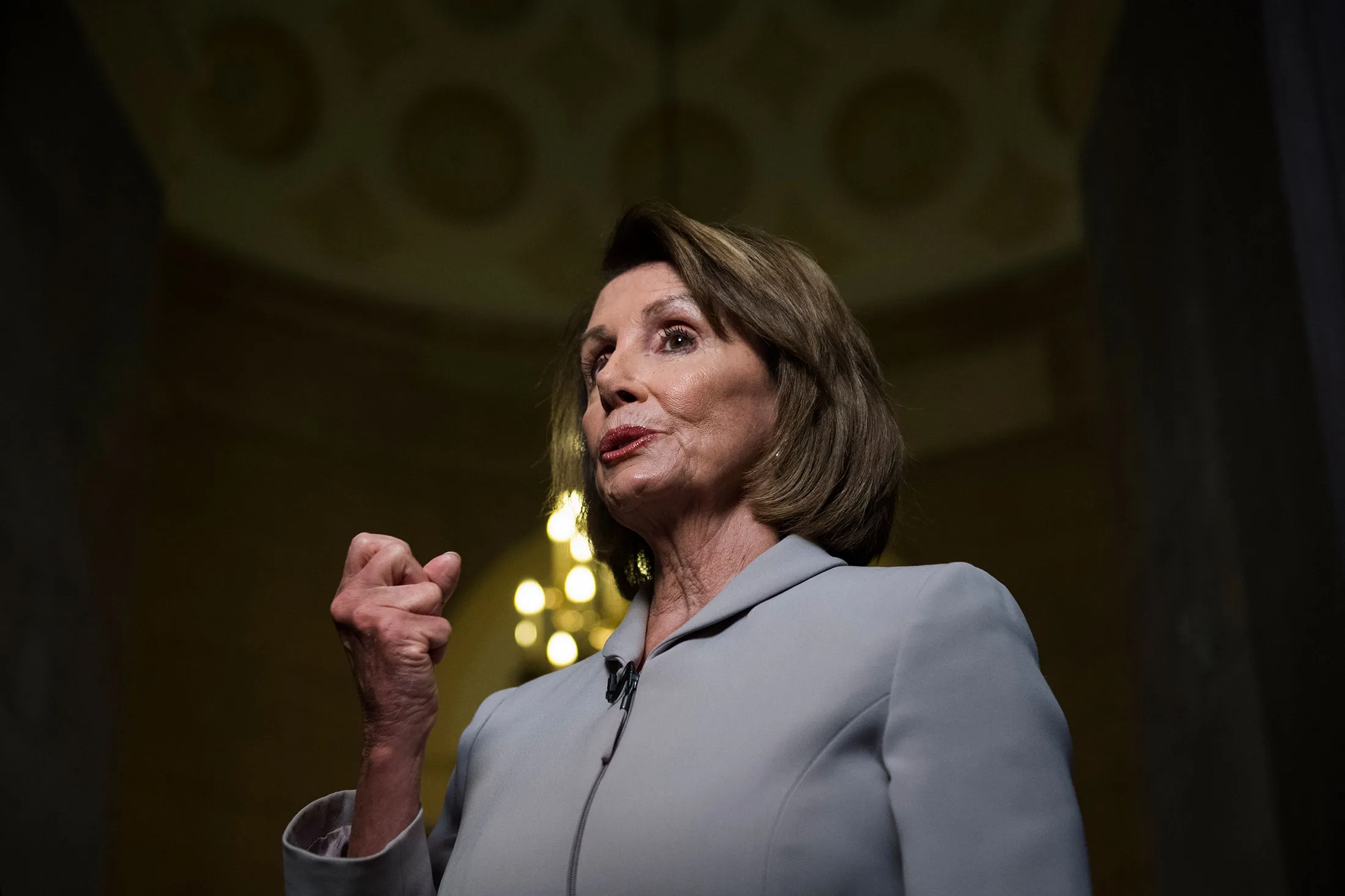 House Democratic leader Pelosi&nbsp;on Jan. 2, 2019, the day before being sworn in as speaker.