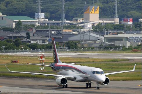 A Mitsubishi Regional Jet