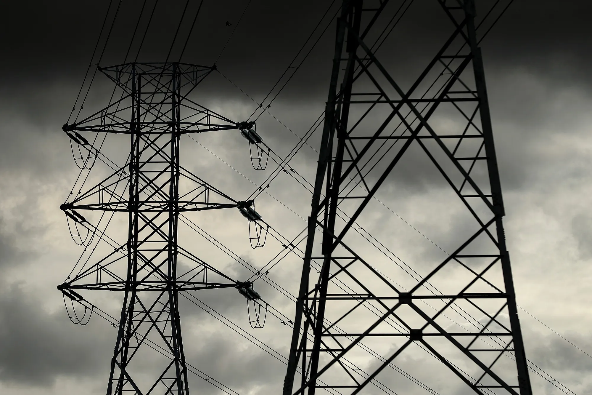 Transmission towers in Sydney, Australia.