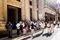 Lining up to exchange currencies in Old Havana.