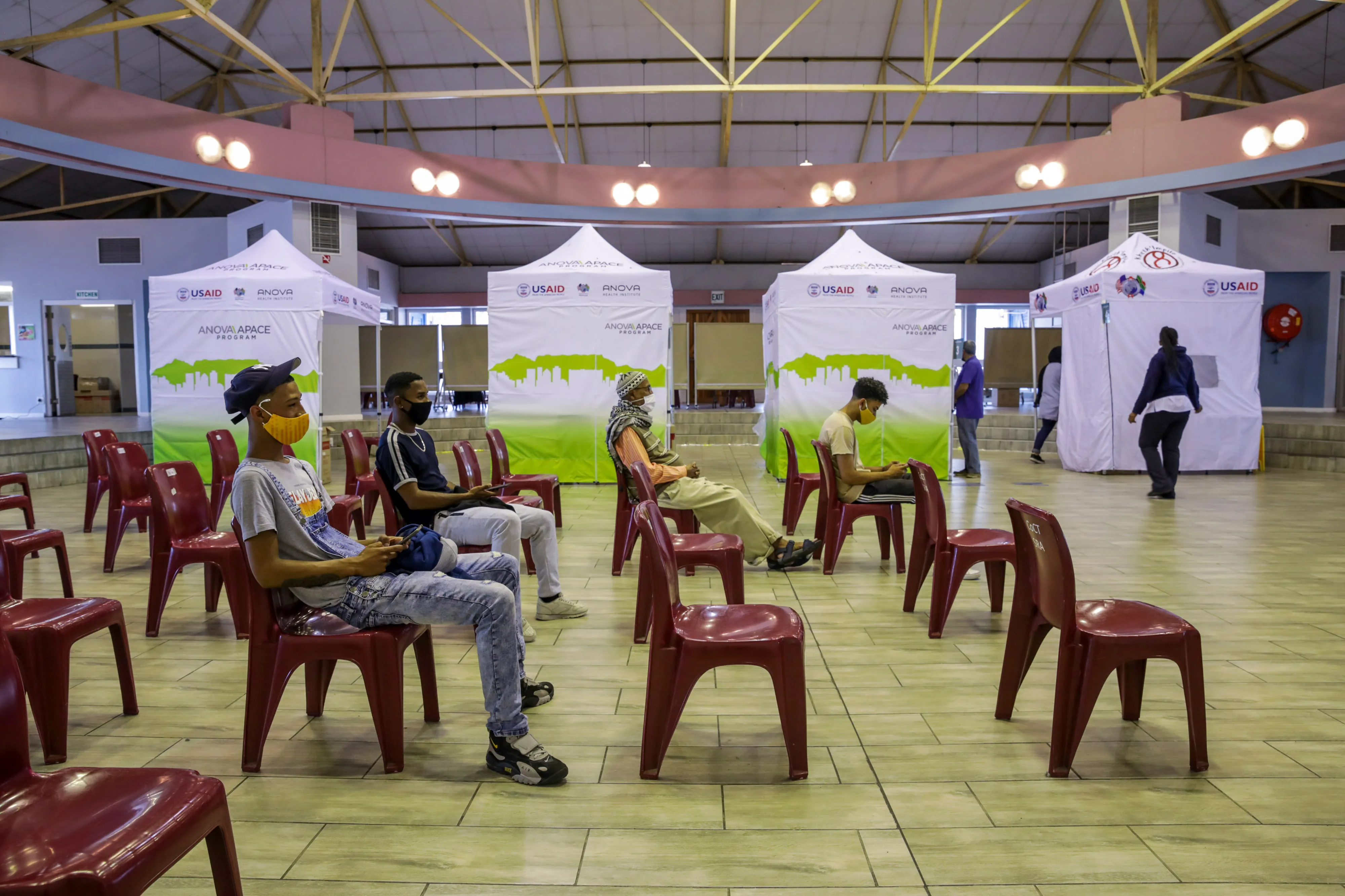 A&nbsp;vaccination point in Cape Town, South Africa, on&nbsp;Nov. 30.