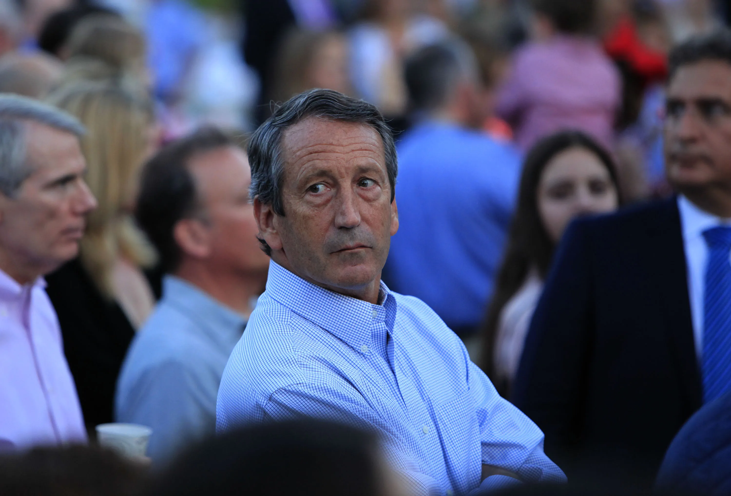 Representative Mark Sanford at the Congressional Picnic on the South Lawn of the White House on September 17,2014 ISP photo by Dennis Brack/Black Star
