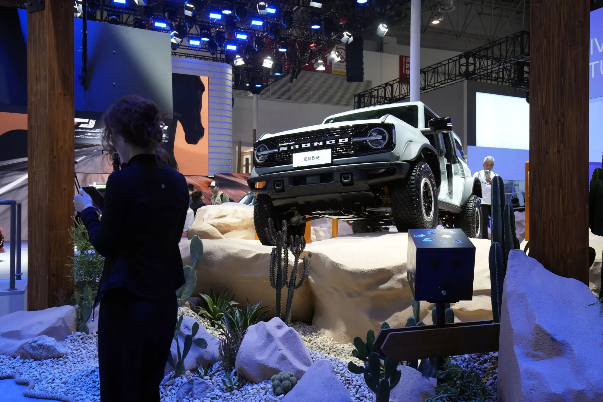 A Ford Motor Co. Bronco SUV&nbsp;during the Beijing Auto Show in Beijing, China, on April 25.