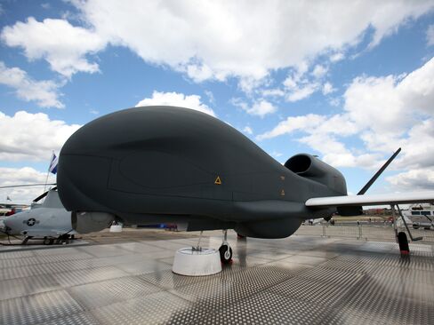 The maker of Global Hawk drones, the fifth-largest defense contractor, is battling a pullback in military spending as it vies for a new bomber contract to be awarded this year.