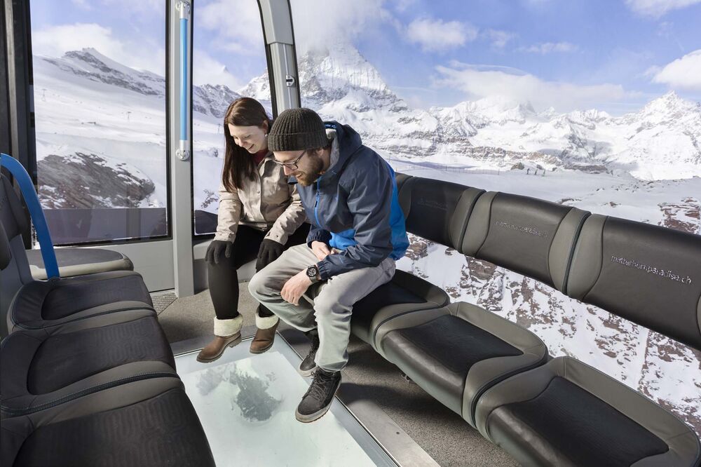 Matterhorn Glacier Ride Zermatt Glass Bottomed Crystal Gondola