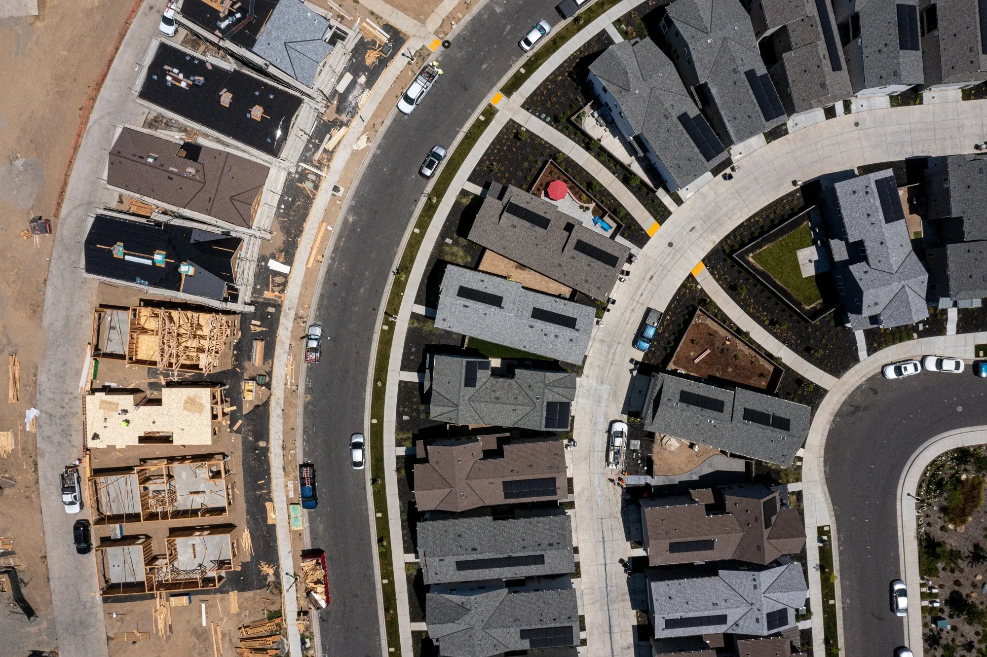 Homes in Sacramento, California.