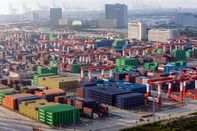 Nansha Port in Guangzhou as Trump Extends China Truce for 90 Days, Averting Tariff Hike