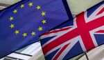 European Union And Great Britain Flags
