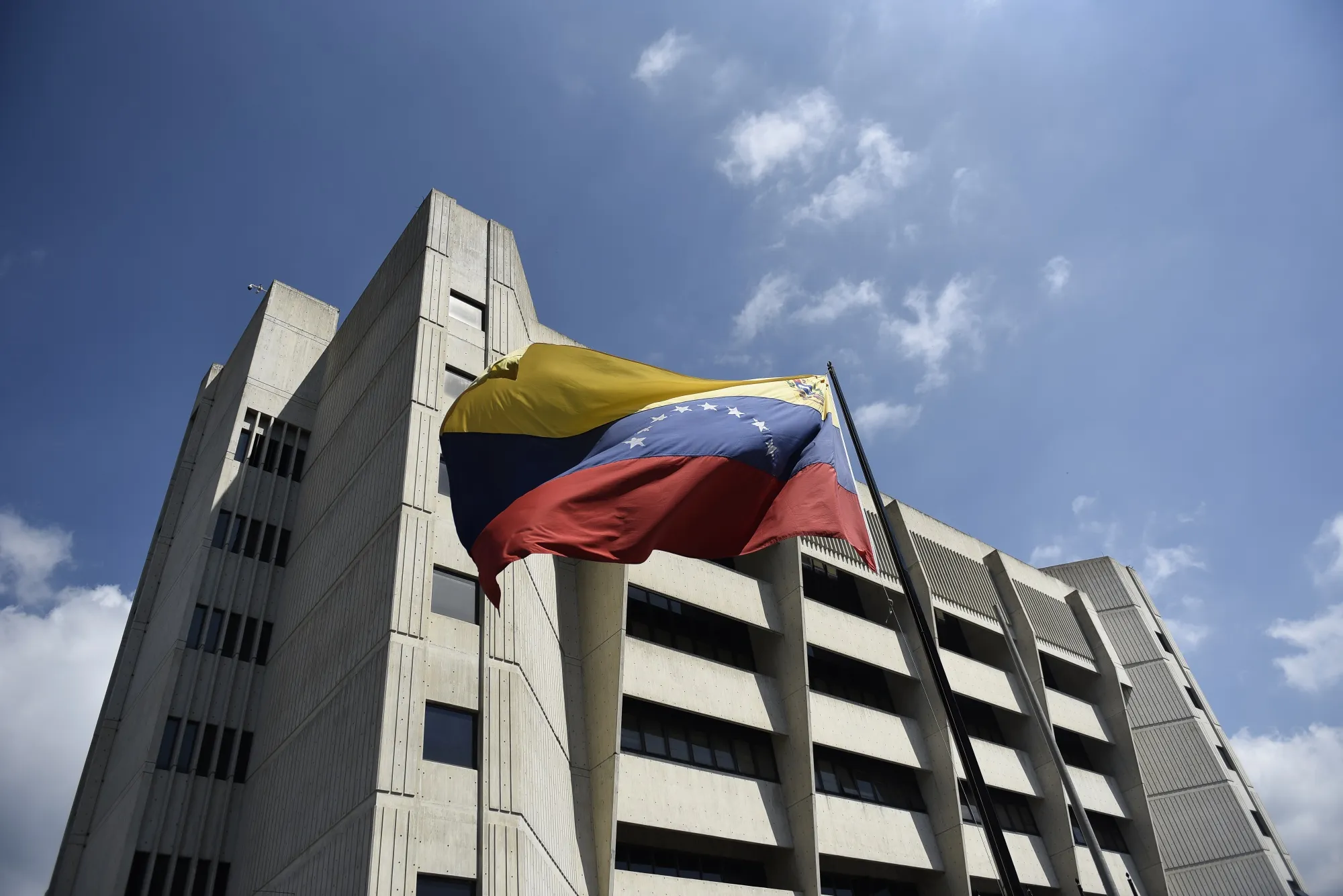 Outside the Supreme Court in Caracas, Venezuela.