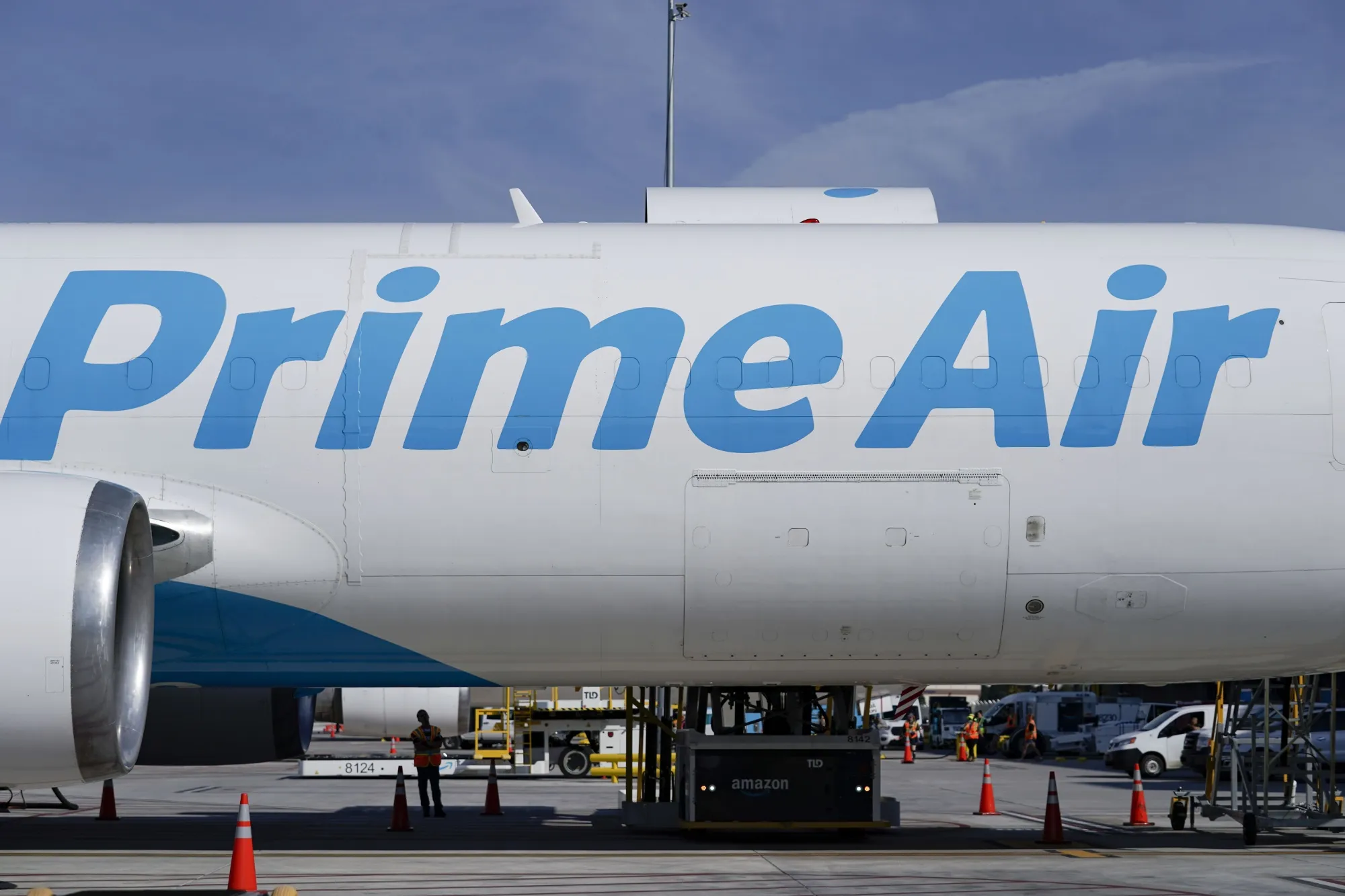 An Amazon Prime Air plane.