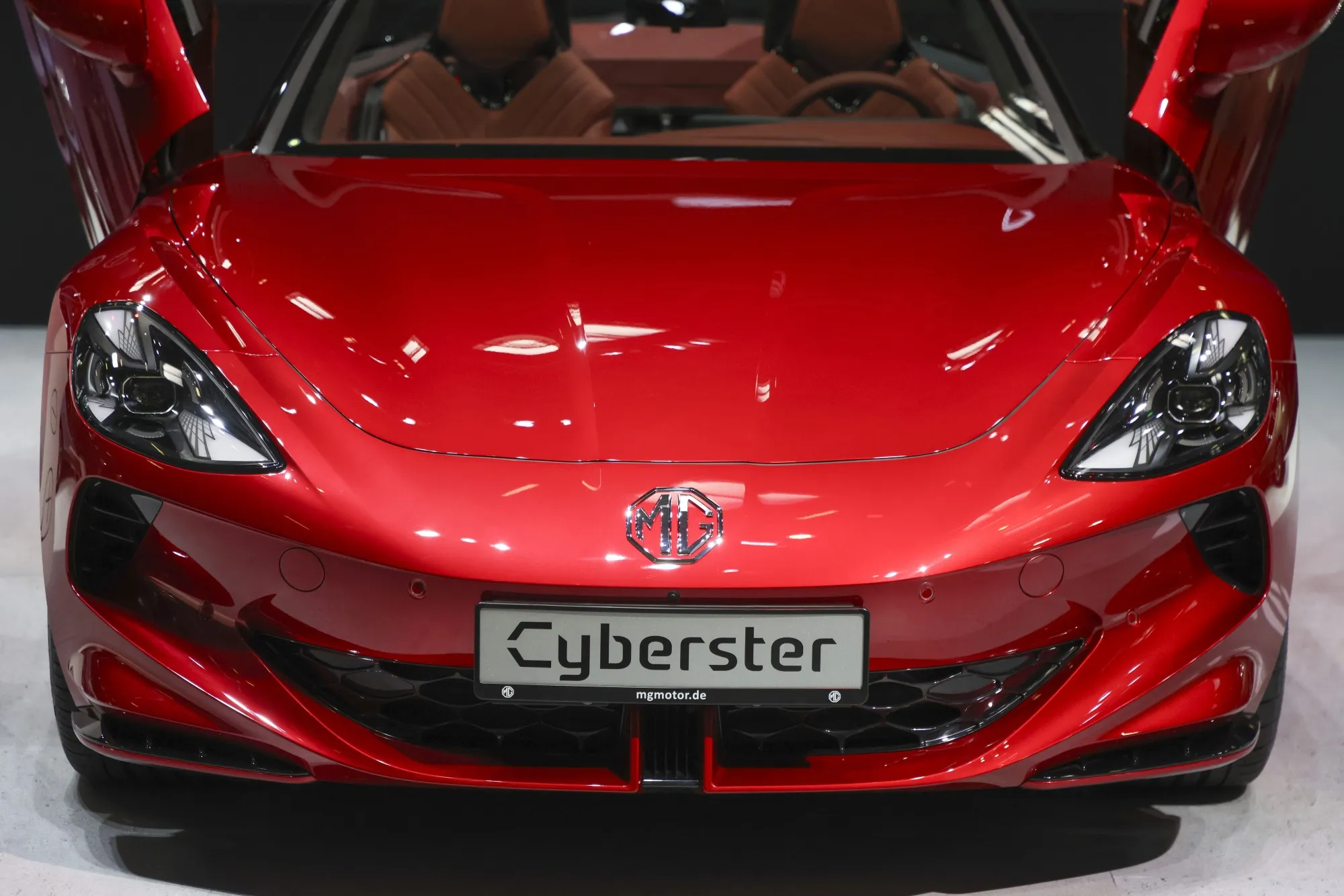 The MG Cyberster two-seater electric roadster.