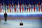 Andrew Parsons&nbsp;speaks&nbsp;during the Opening Ceremony of the Beijing 2022 Winter Paralympics.