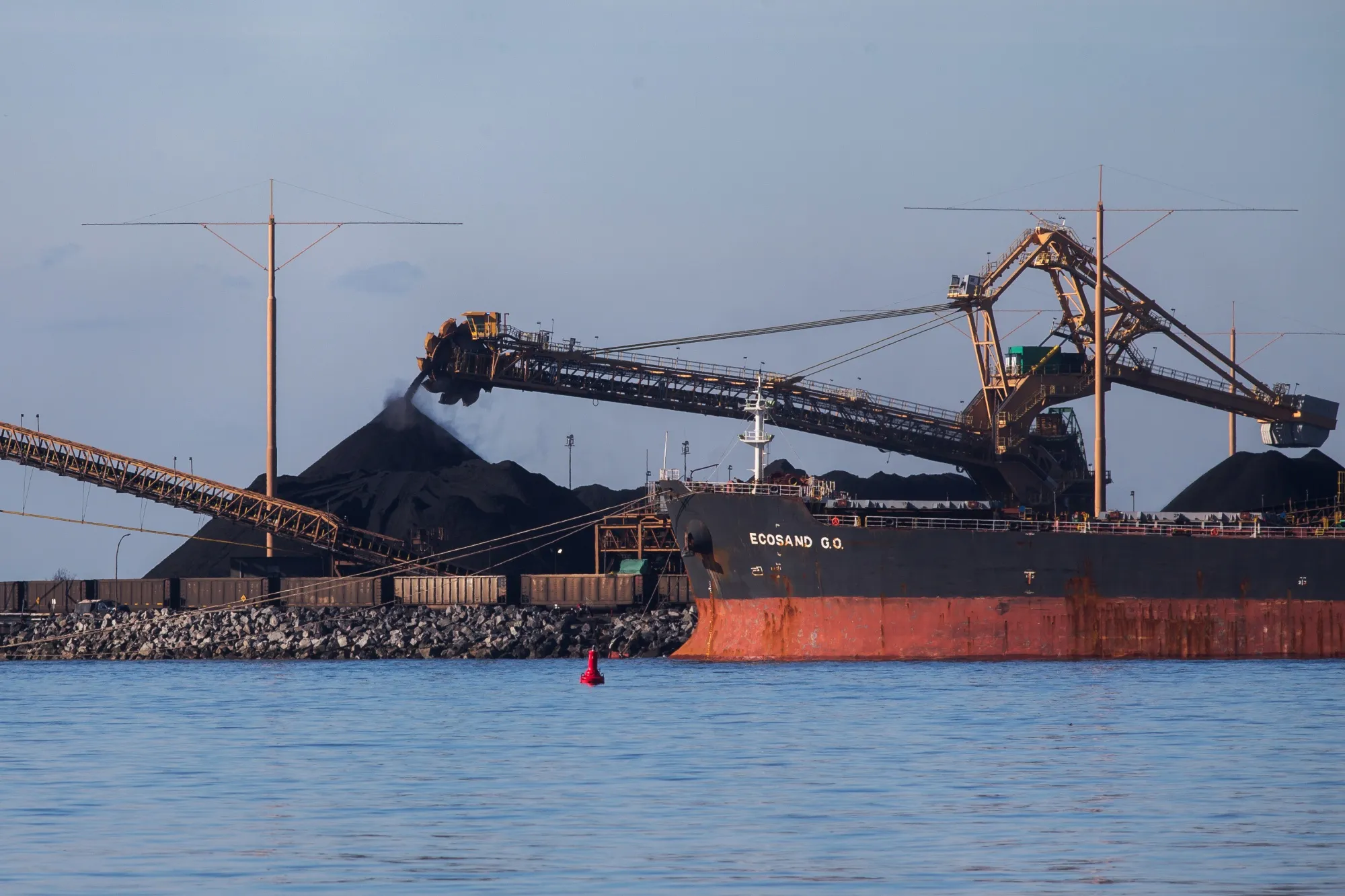 A coal export terminal in Delta, British Columbia.