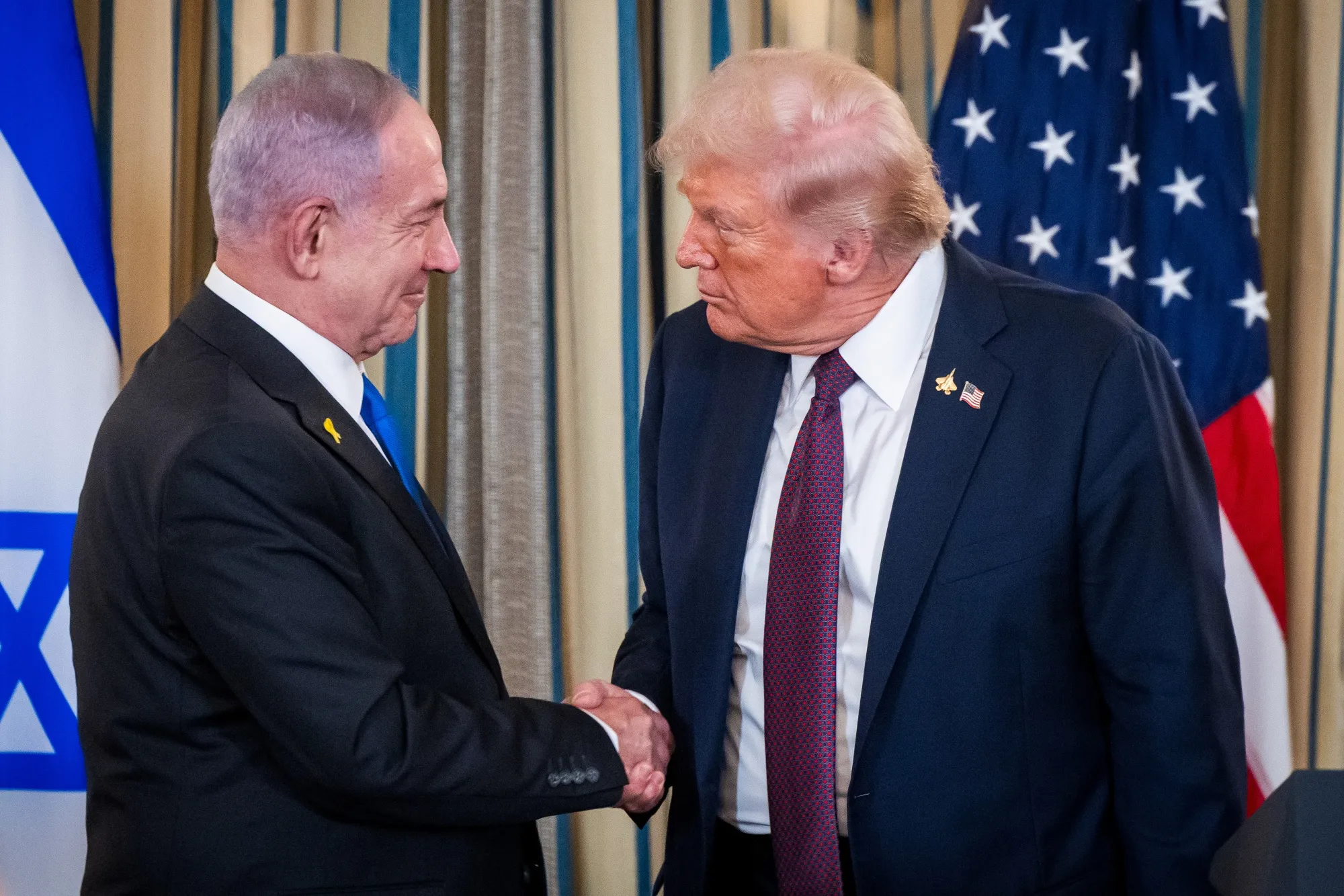 Trump and Netanyahu in September 2025. 