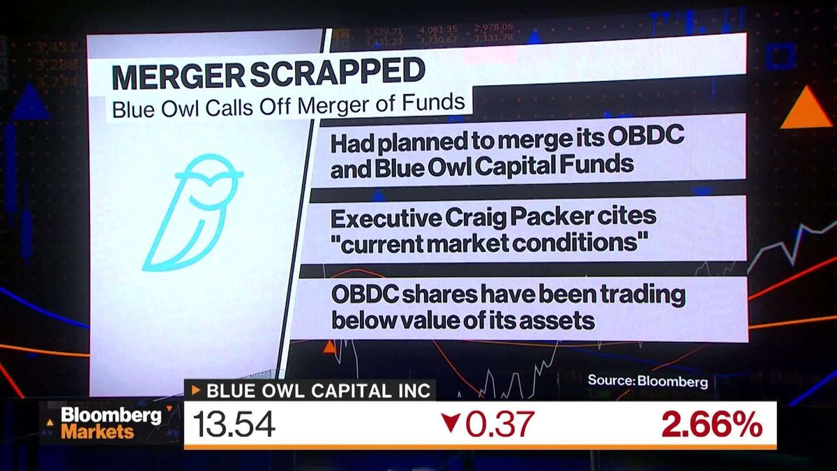 Blue Owl Scraps Merger of Private Credit Funds