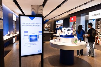 A Bell store in Montreal, Quebec, Canada.