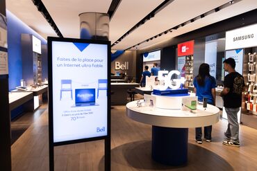 A Bell store in Montreal, Quebec, Canada.