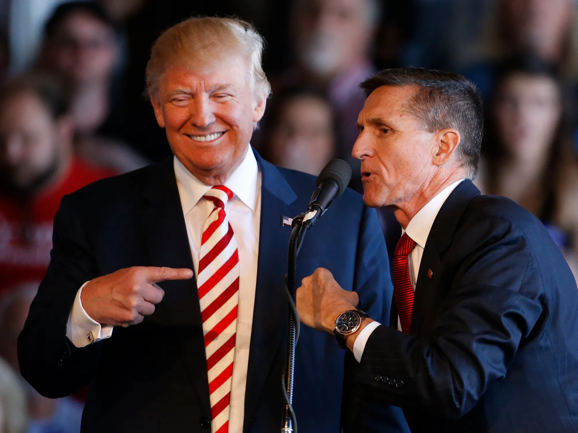 Donald Trump and Michael Flynn.