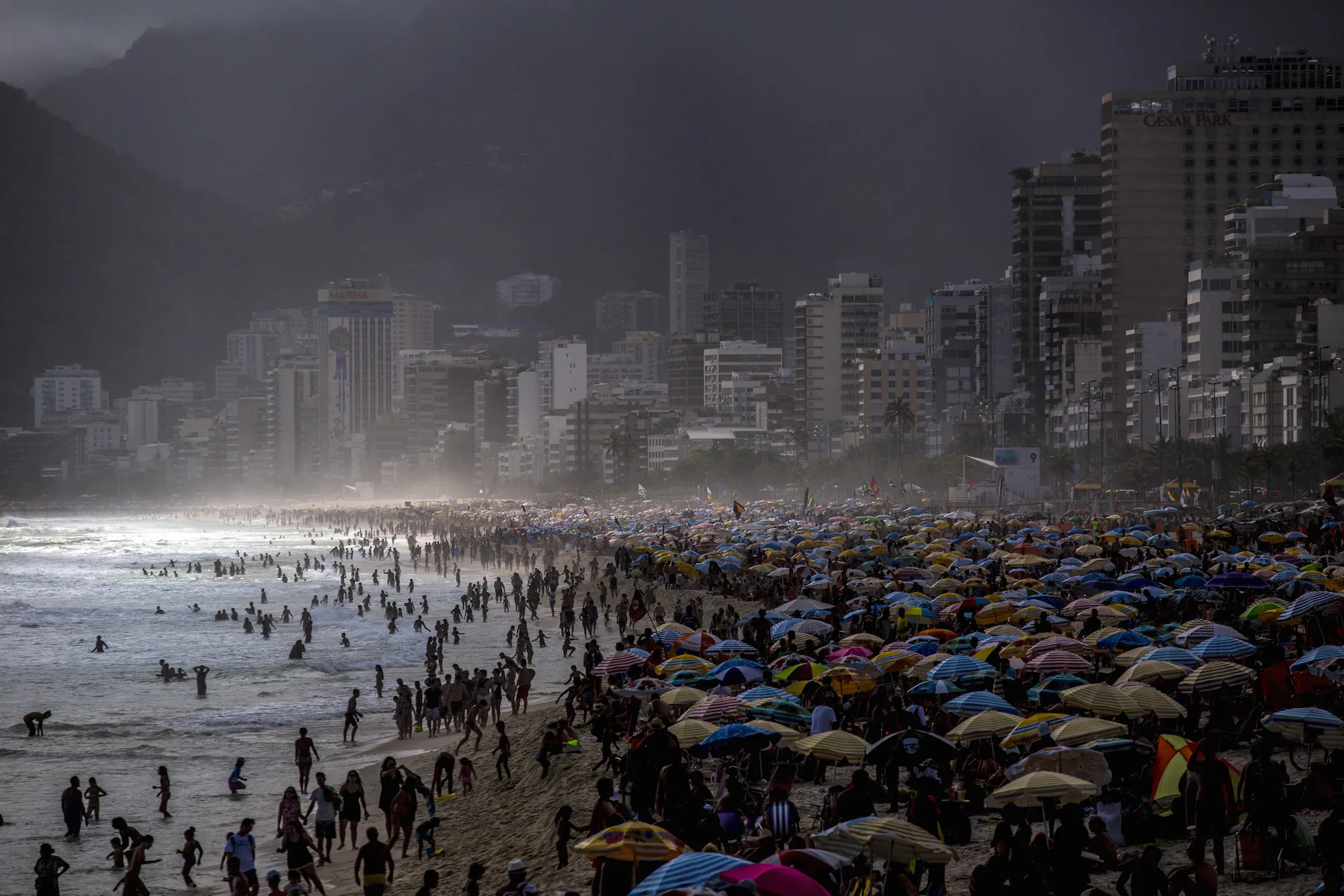 Seven billion people seek respite from the heat.
