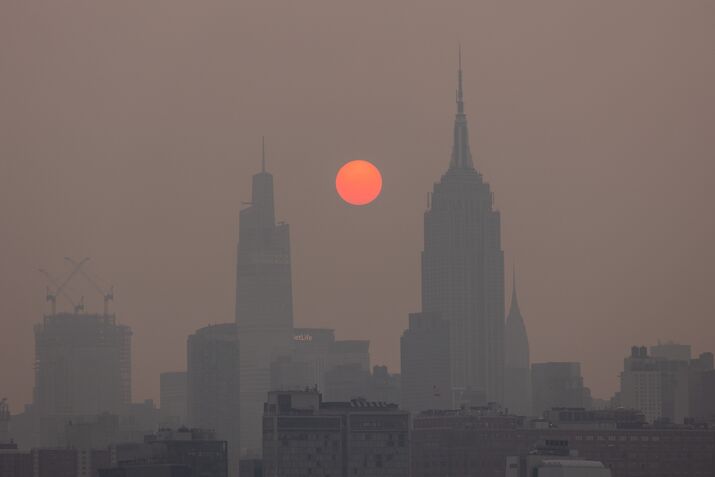 New York Has World's Worst Air Pollution As Canada Wildfires Rage