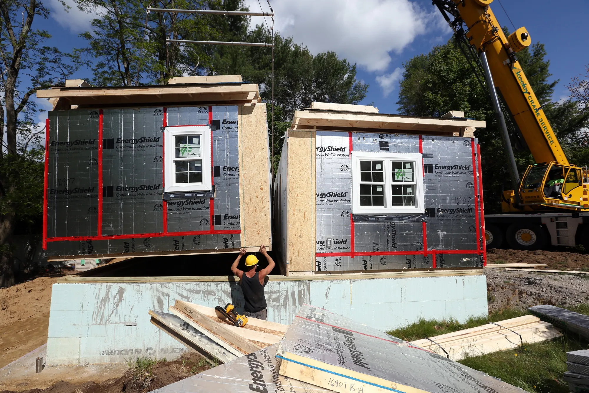An accessory dwelling unit, or ADU, under construction in Maine.&nbsp;