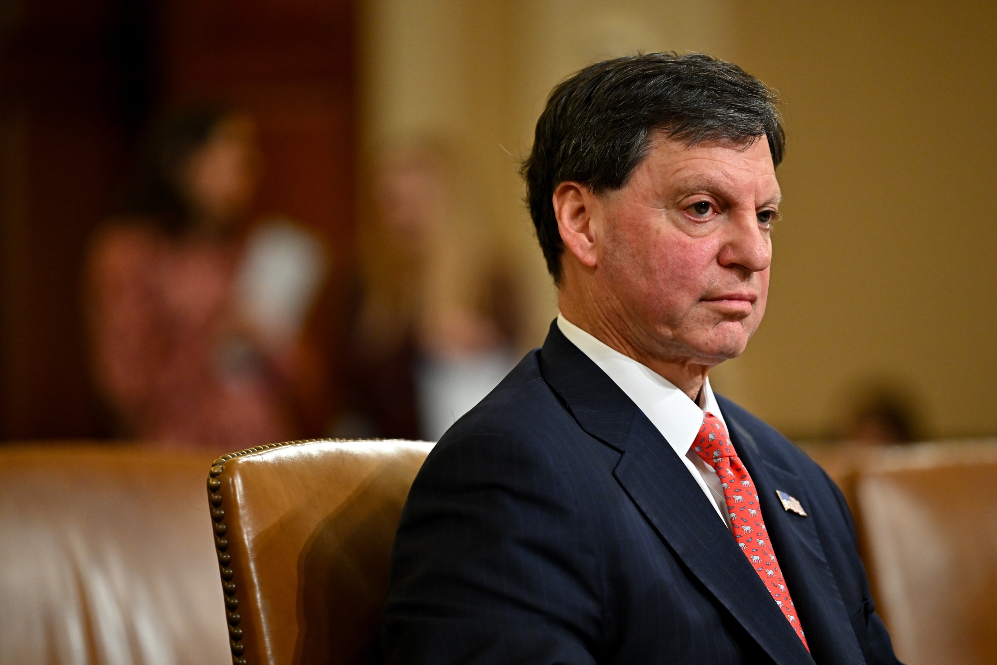 Frank Bisignano, chief executive officer of the Internal Revenue Service (IRS), during a House Ways and Means Committee hearing in Washington, DC, US, on Wednesday, March 4, 2026. Democratic lawmakers pressed IRS CEO Frank Bisignano on the agency’s controversial data-sharing agreement and its termination of its union contract during the agency’s first public update amid the 2026 filing season. Photographer: Graeme Sloan/Bloomberg