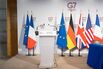 Bank of France Governor Francois Villeroy de Galhau and French Finance Minister Roland Lescure News Conference