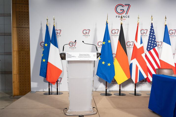 Bank of France Governor Francois Villeroy de Galhau and French Finance Minister Roland Lescure News Conference
