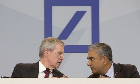 Deutsche Bank co-CEOs Anshu Jain and Juergen Fitschen