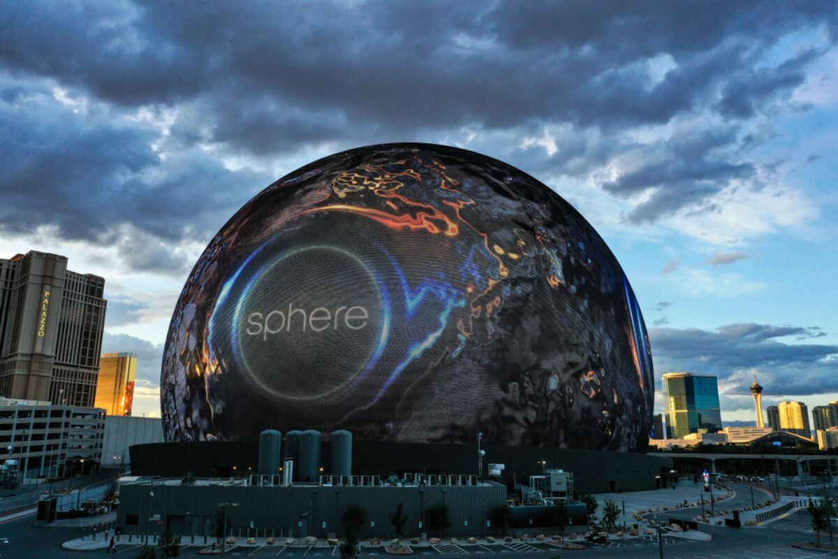Msg sphere флаг. Msg sphere в лас-вегасе. концертный зал сфера лас вегас. большая сфера. самая большая постройка в мире.