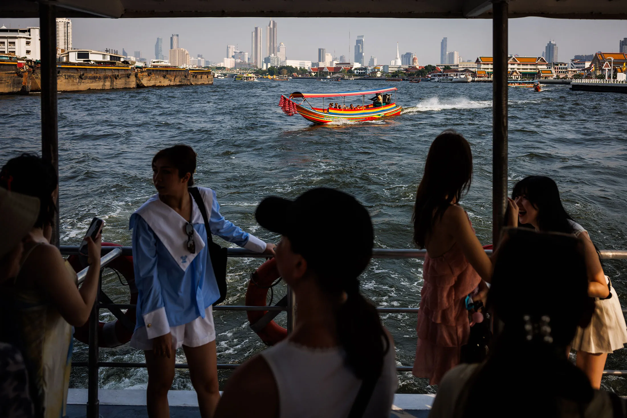 Tourists in Bangkok.