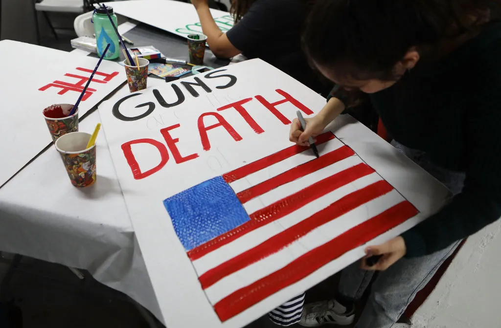 Preparing for the march.
