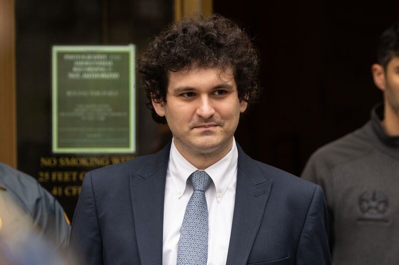 Sam Bankman-Fried leaves court in New York in June 2023.
