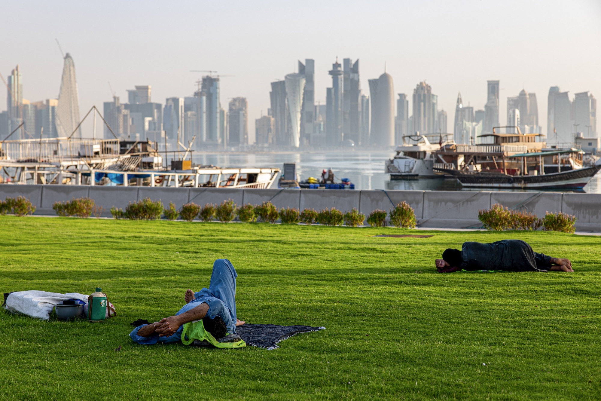 Empty streets, cranes: the city built for Qatar's World Cup