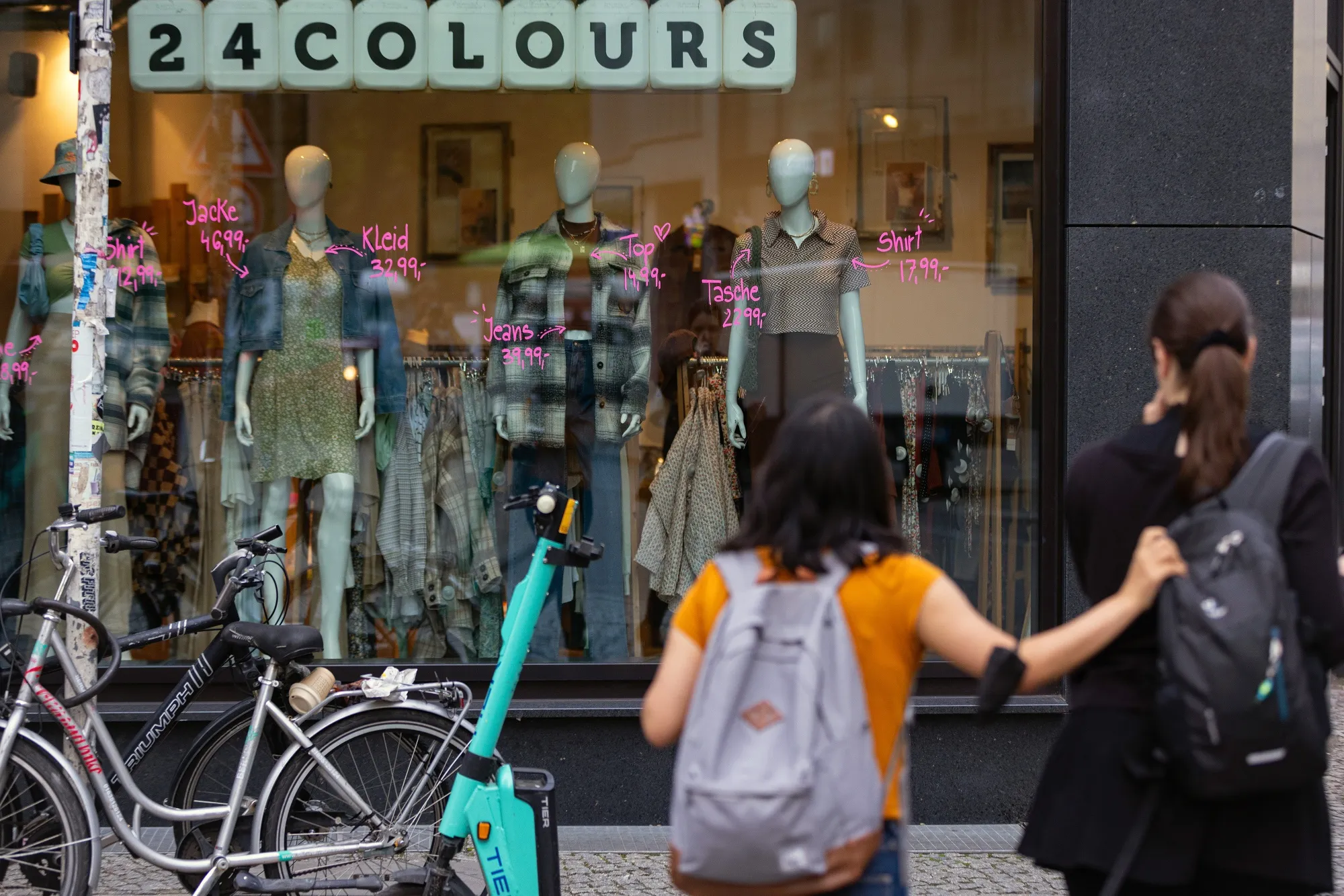 A window display in Berlin as Germany&nbsp;faces a growing threat of rising inflation and lower growth.&nbsp;