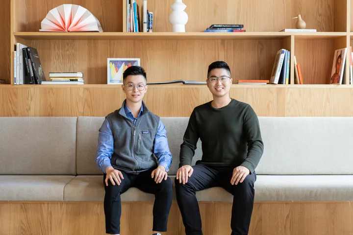 Sean Ren, right, and Tyler Zhou.