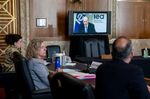 Deputy Energy Secretary David Turk speaks via video conference during a Senate Energy and Natural Resources Committee hearing in June, 2021. 