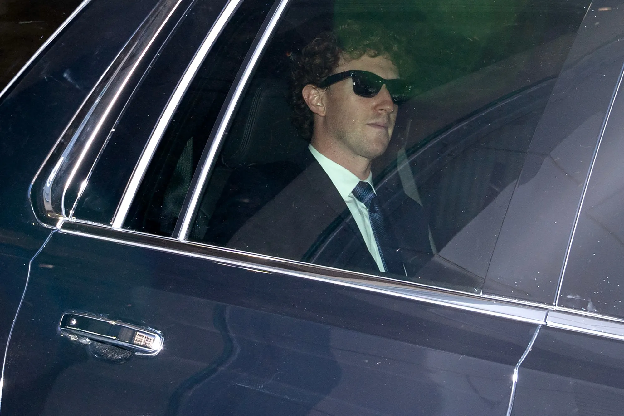 Mark Zuckerberg departs federal court in Washington, DC, on&nbsp;April 15.