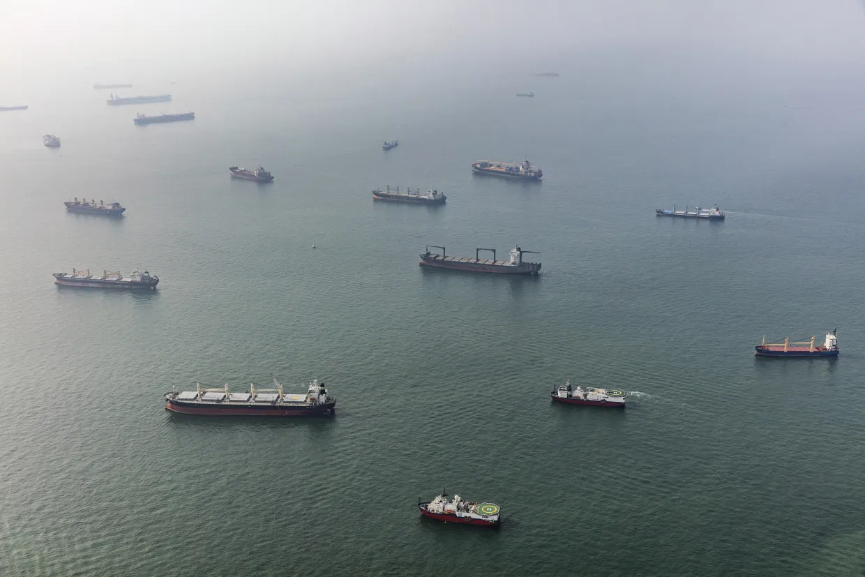Aerials Of The Lion City As Gross Domestic Product Contracts Most Since 2012
