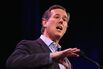 Former Pennsylvania Senator Rick Santorum speaks to guests at the Iowa Freedom Summit on January 24, 2015 in Des Moines, Iowa.
