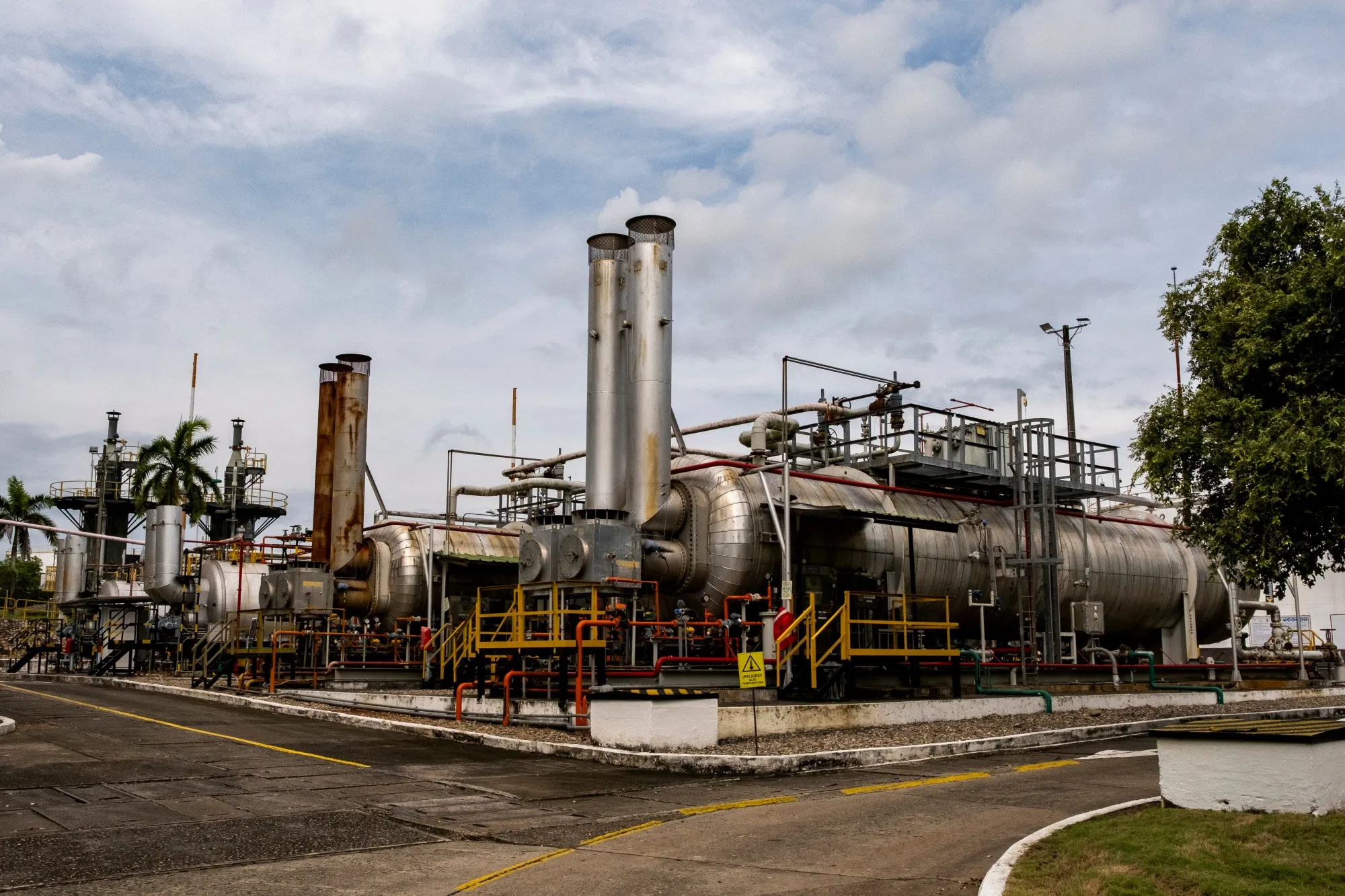 A liquefied natural gas storage facility&nbsp;in Barrancabermeja, Santander department, Colombia.