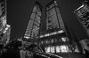 FRANKFURT AM MAIN, GERMANY - NOVEMBER 29: (EDITORS NOTE: This image has been converted to black and white.) The corporate headquarters of Deutsche Bank pictured on November 29, 2018 in Frankfurt, Germany. German law enforcement and tax authorities raided the offices today, reportedly over suspicions of tax evasion and money laundering. (Photo by Thomas Lohnes/Getty Images)
