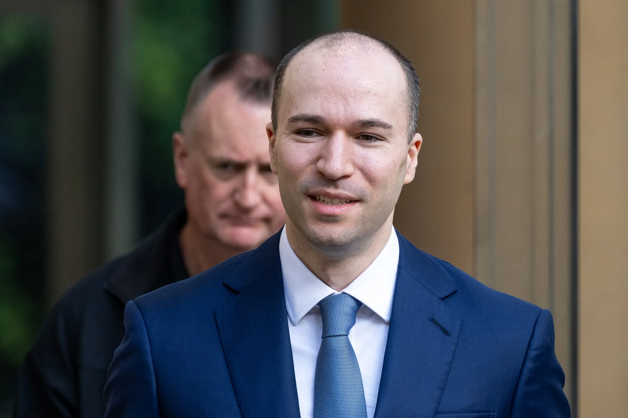 Greg Brockman, president and co-founder of OpenAI Inc., arrives at federal court in Oakland, California, on May 4..