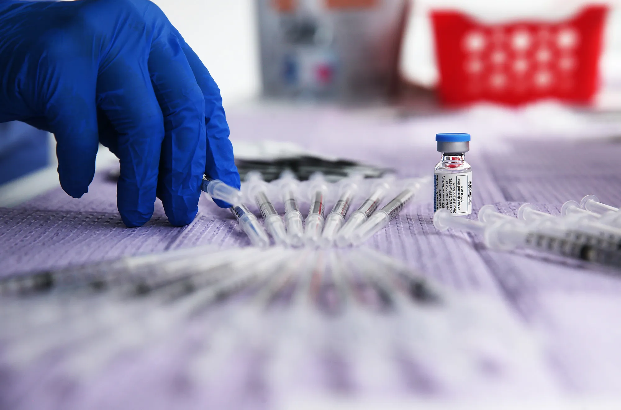 One-shot doses of the Johnson &amp; Johnson Covid-19 vaccine.