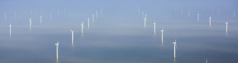 Aerial Views Of The London Array Offshore Windfarm