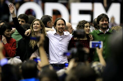 Spain's Podemos Party Leader Pablo Iglesias