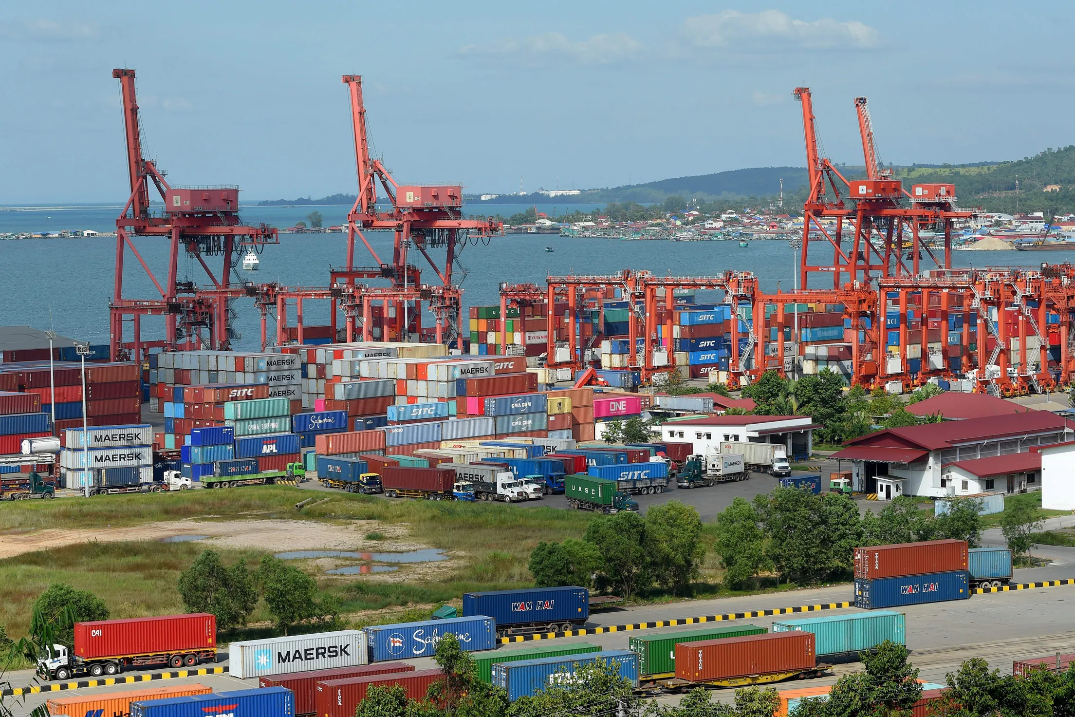 Sihanoukville Port, Cambodia.